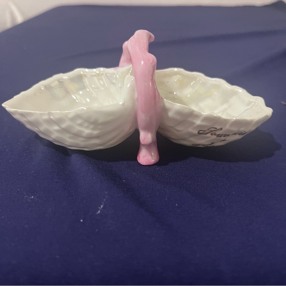 Vintage German Shell Open Salt Cellar